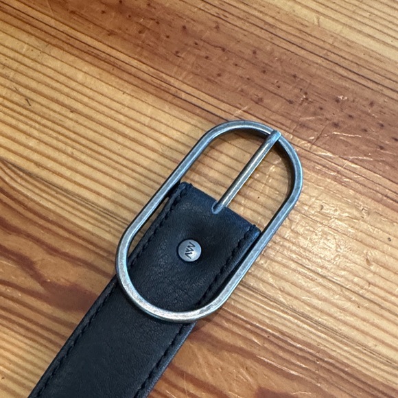 EUC Matt & Nat NEIL Black Vegan Leather Belt - Picture 3 of 5